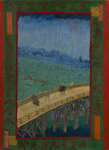 Bridge in the Rain (after Hiroshige) by Vincent van Gogh